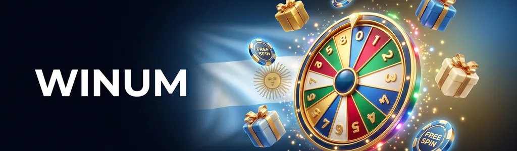 Rueda de la fortuna con premios y giros gratis en Winum Casino